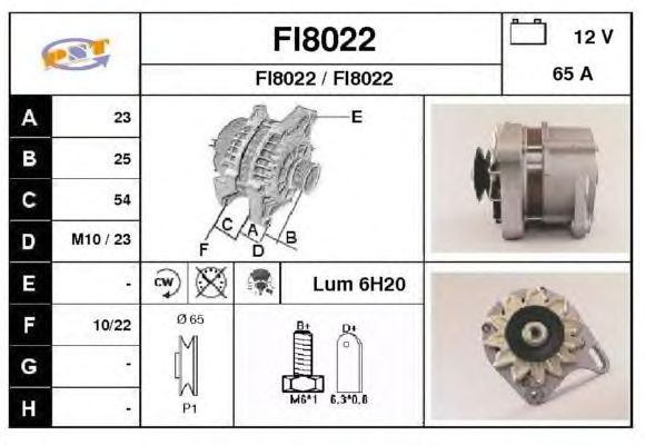 Alternator FI8022