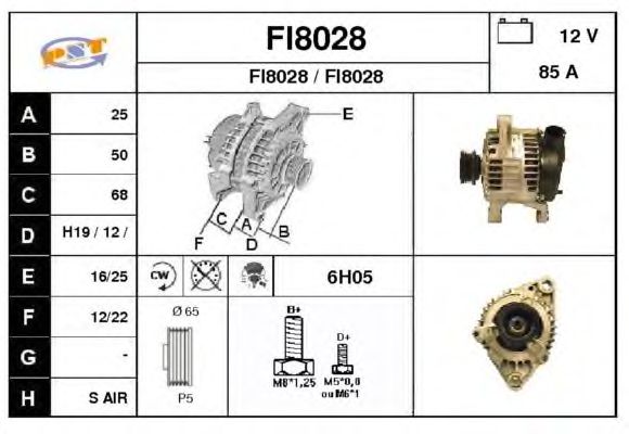 Alternatör FI8028