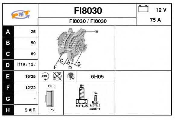 Dynamo / Alternator FI8030