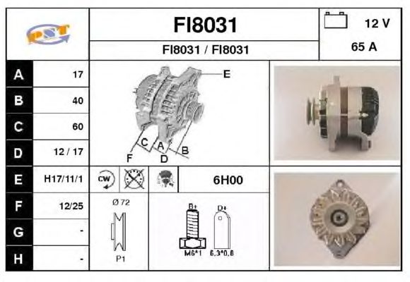 Alternator FI8031