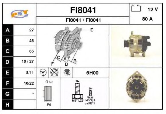 Alternator FI8041