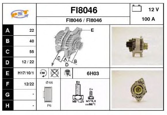 Alternator FI8046