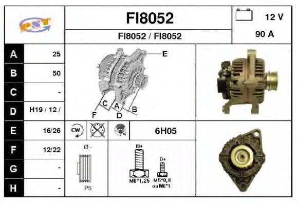 Alternatör FI8052