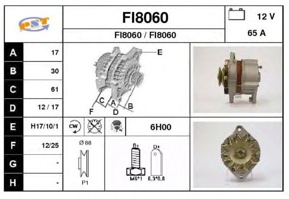 Alternator FI8060