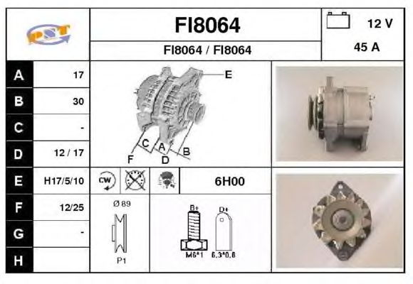 Alternator FI8064