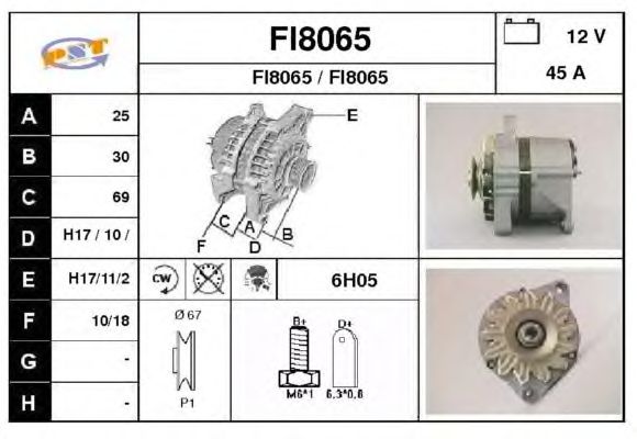 Alternator FI8065