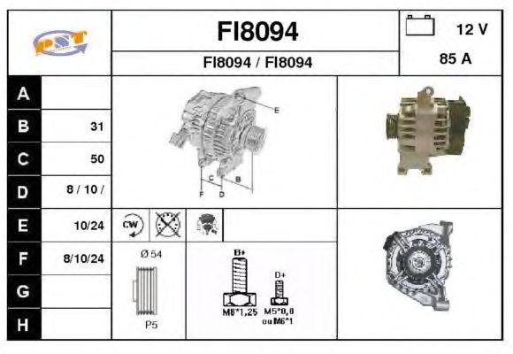 Alternator FI8094