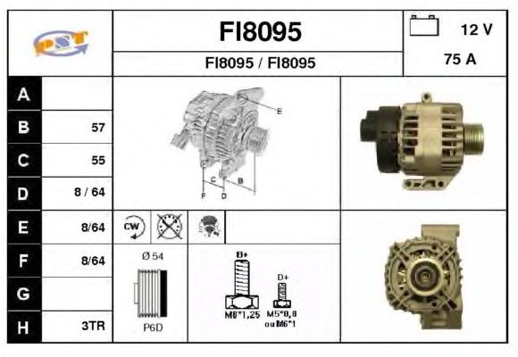 Alternator FI8095
