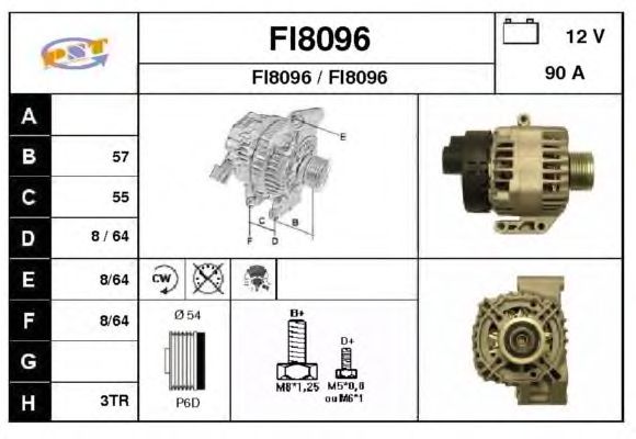 Alternator FI8096