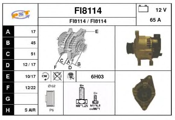 Alternator FI8114