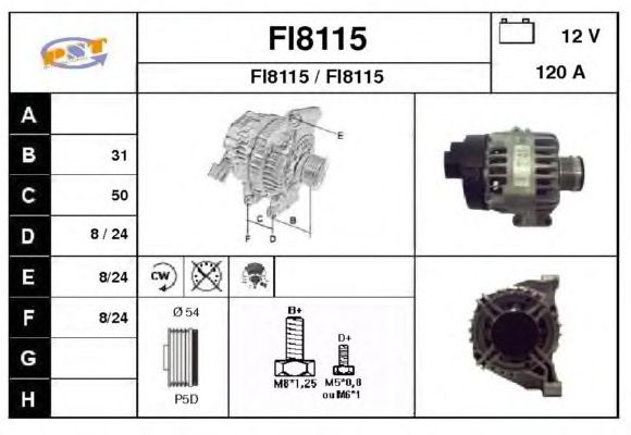 Alternator FI8115