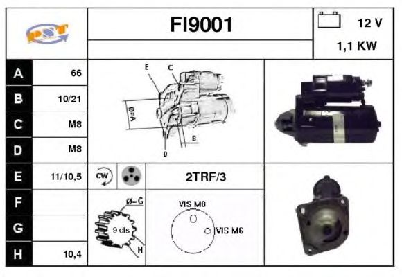Startmotor FI9001