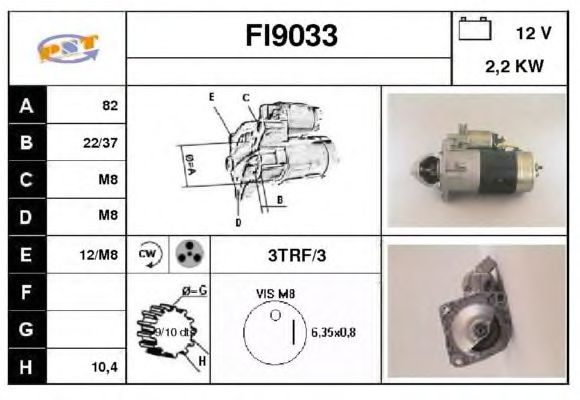 Startmotor FI9033