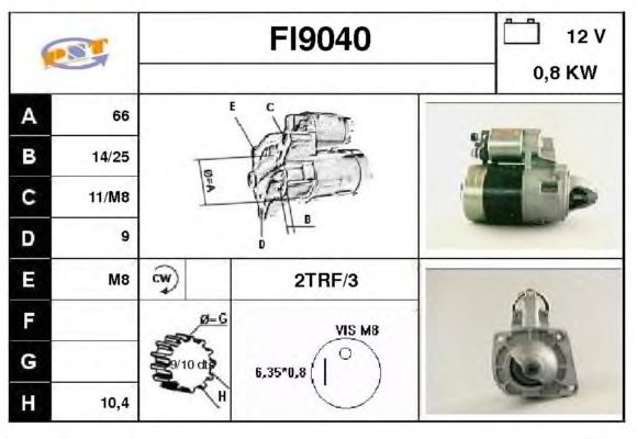 Startmotor FI9040
