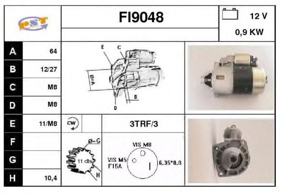 Startmotor FI9048