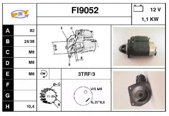Startmotor FI9052