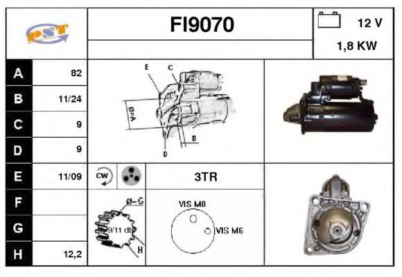 Startmotor FI9070