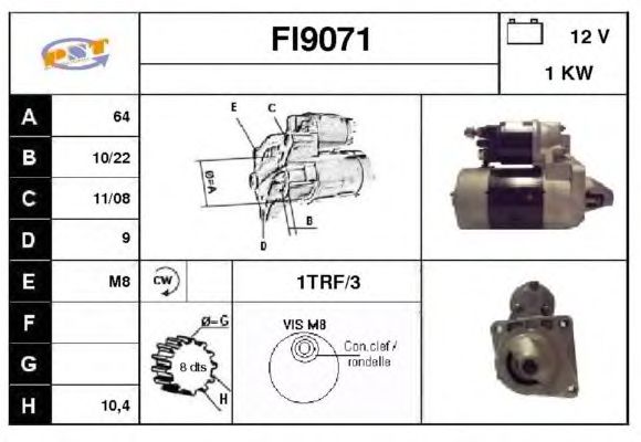 Startmotor FI9071