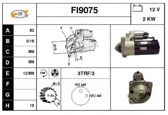Startmotor FI9075