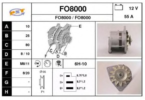 Alternador FO8000