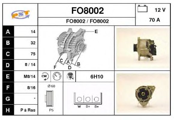 Alternator FO8002