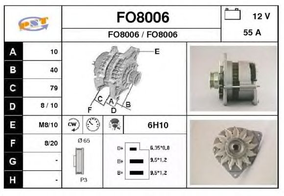 Alternator FO8006
