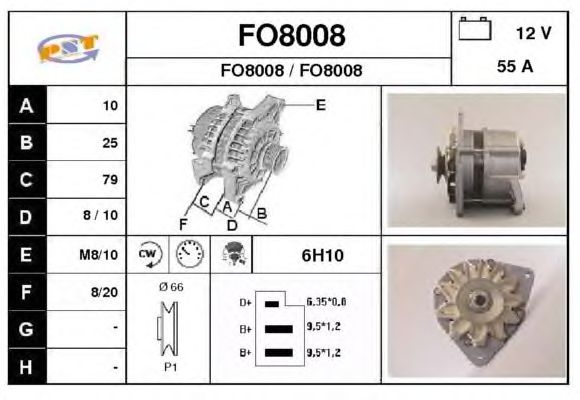 Alternator FO8008