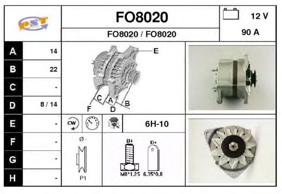 Alternator FO8020