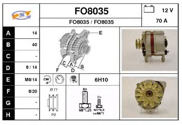 Alternator FO8035
