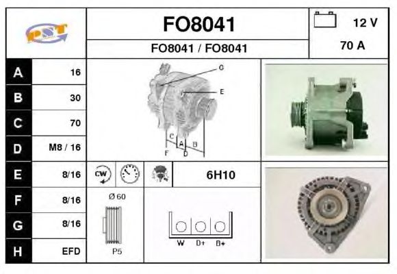 Alternator FO8041