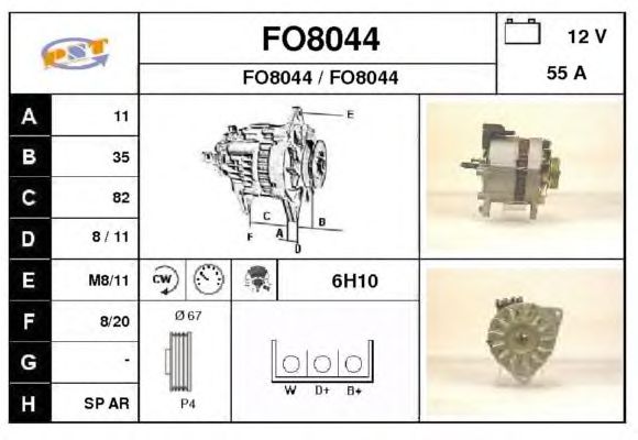 Alternator FO8044
