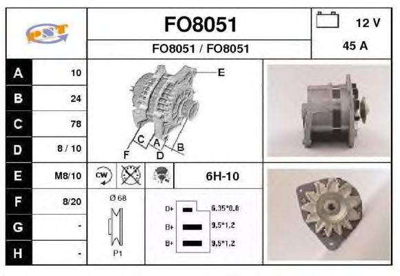 Alternator FO8051