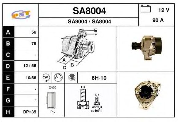 Alternator SA8004