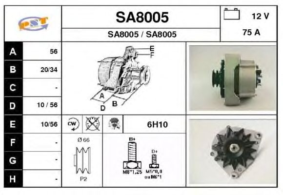 Alternator SA8005