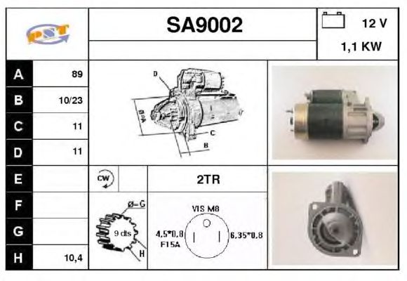 Motor de arranque SA9002