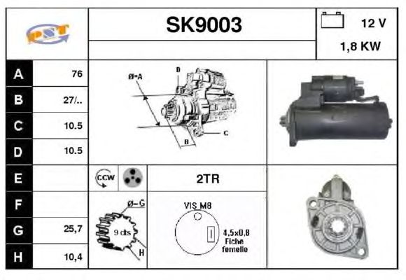 Startmotor SK9003