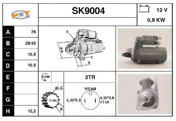 Startmotor SK9004