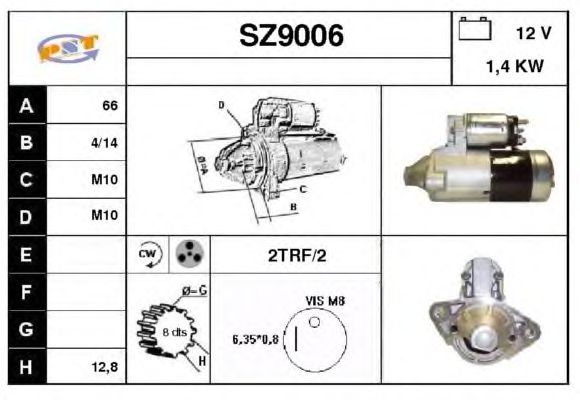 Startmotor SZ9006