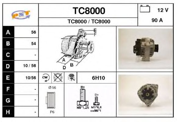 Alternador TC8000