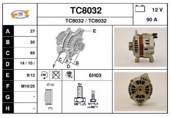 Alternator TC8032