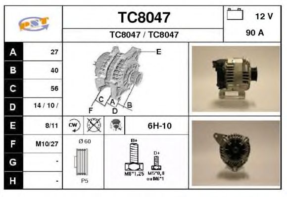 Alternatör TC8047