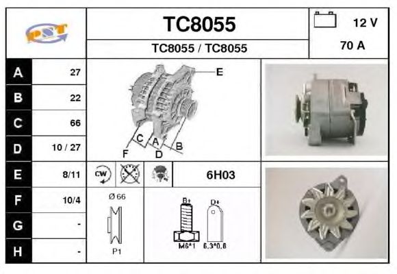 Alternator TC8055