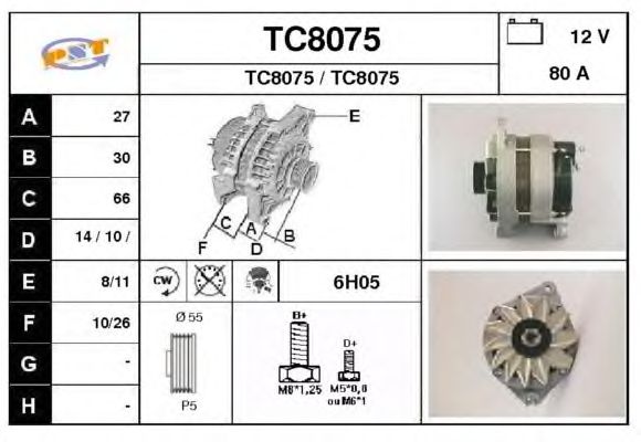 Dynamo / Alternator TC8075