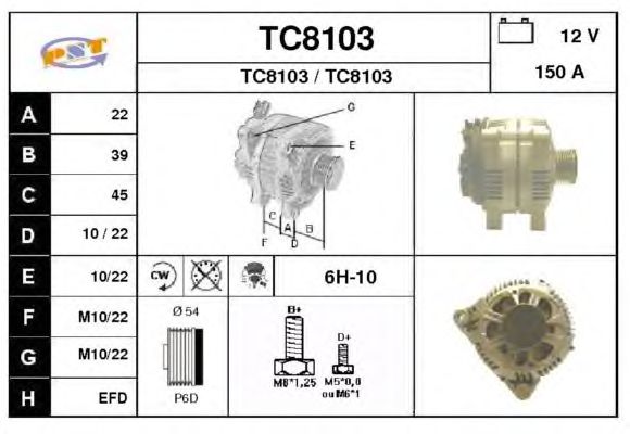 Alternator TC8103