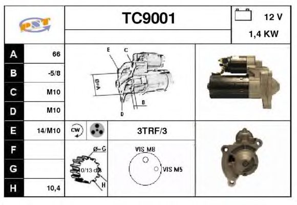 Motor de arranque TC9001