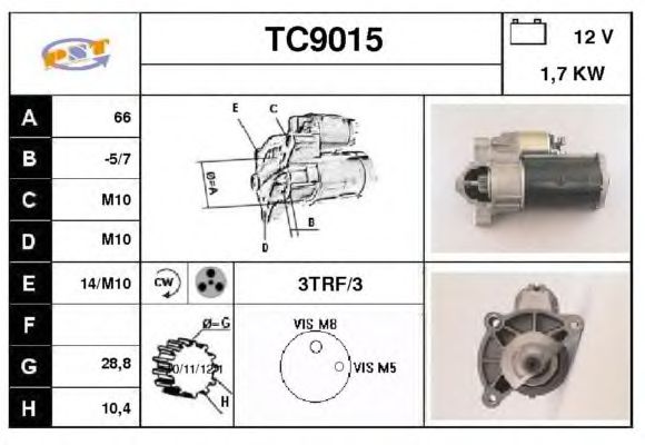 Motor de arranque TC9015