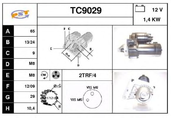 Startmotor TC9029