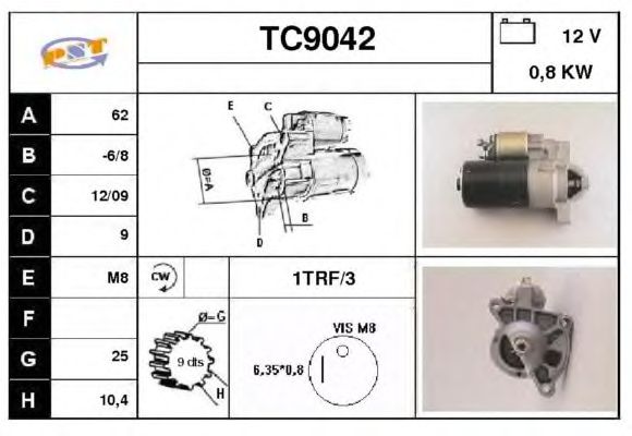 Startmotor TC9042