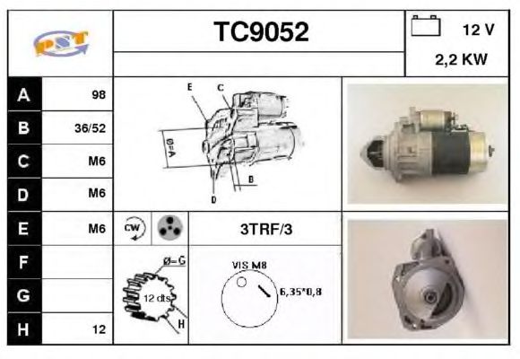 Motor de arranque TC9052