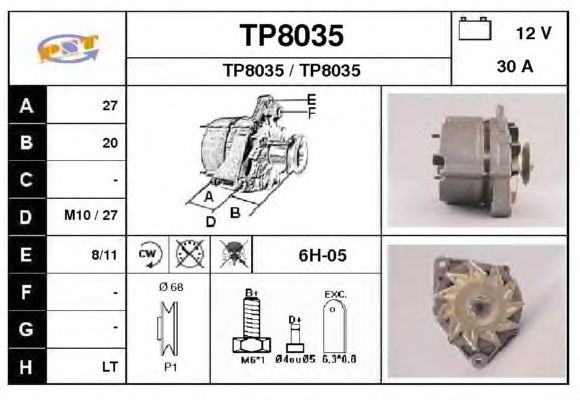 Dynamo / Alternator TP8035